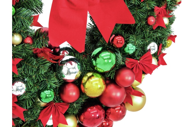 Coroană decorativă Europalms Premium Fir Wreath, decorated, 90cm