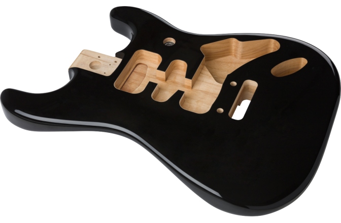 Corp de Chitară Fender Deluxe Series Stratocaster HSH Alder Body 2 Point Bridge Mount Black