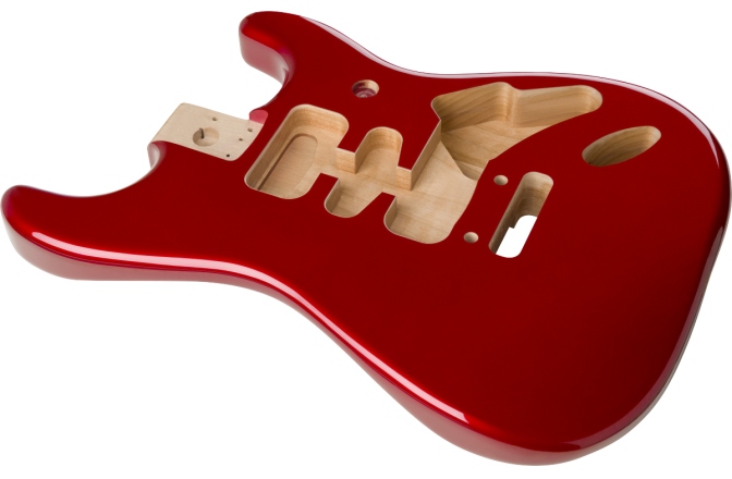 Corp de Chitară Fender Deluxe Series Stratocaster HSH Alder Body 2 Point Bridge Mount Candy Apple Red