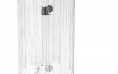 Cortina LED albă cu suport pentru difuzor  Eurolite Set LED Color Curtain + BS-2 EU Loudspeaker stand white