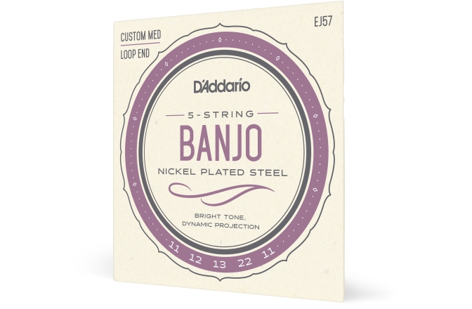 Corzi Banjo Daddario EJ57 5-String Custom Medium 11-22