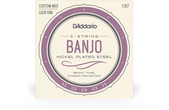 Corzi Banjo Daddario EJ57 5-String Custom Medium 11-22