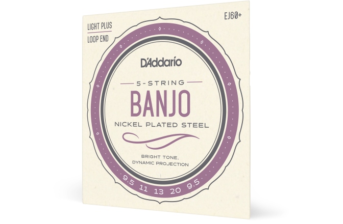 Corzi Banjo Daddario EJ60+ 5-String Light Plus 9.5-20