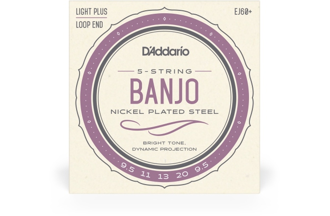 Corzi Banjo Daddario EJ60+ 5-String Light Plus 9.5-20