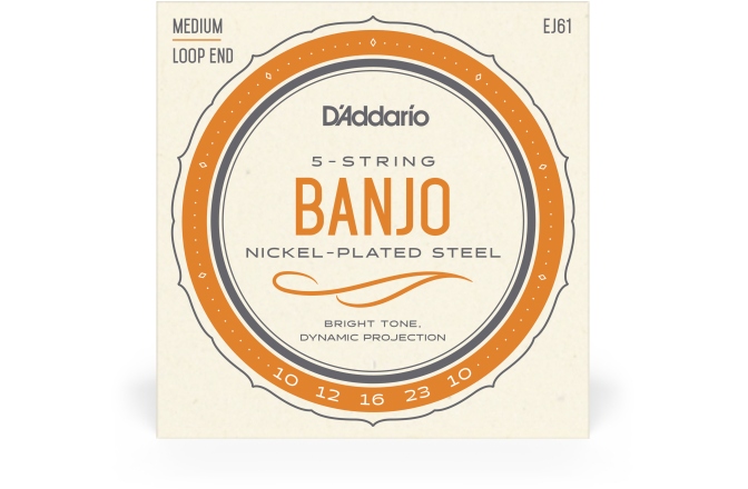Corzi Banjo Daddario EJ61 5-String Medium 10-23