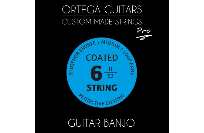 Corzi Banjo Ortega CMS Pro for Banjo 6 String - Medium / Phosphor Bronze .011/.52