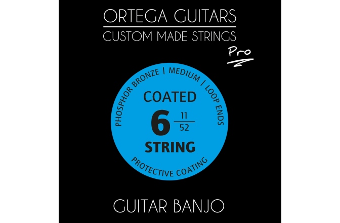 Corzi Banjo Ortega CMS Pro for Banjo 6 String - Medium / Phosphor Bronze .011/.52