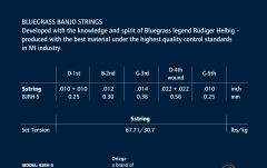 Corzi Banjo Ortega Rüdiger H Sig. Bluegrass Banjo Strings - Medium