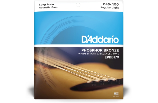 Corzi bas acustic Daddario EPBB170 Ph Bronze Acoustic Bass 45-100