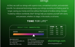 Electric Bass Strings Elixir Nanoweb Electric Bass Stainless Steel 45-100 Light