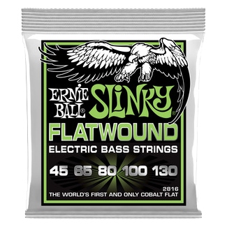 Ernie Ball Corzi bas electric Flatwound 5 Strings Regular SlinkyBass 45-130 2816