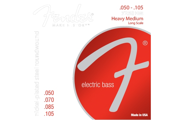 7250 Bass Strings Nickel Plated Steel Long Scale 7250HM .050-.105 Gauges Set of 4