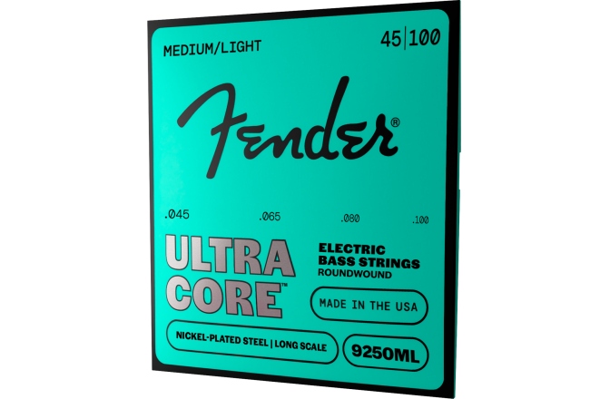 Corzi bas electric Fender 9250 Ultracore™ Bass Strings Nickel Plated Steel Ball End 9250ML Gauges .045-.100 (4)