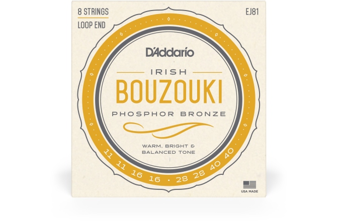 Corzi bouzouki  Daddario EJ81 Irish Bouzouki 