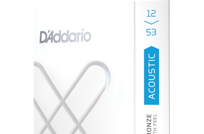 Corzi chitară acustică Daddario 12-53 Light XS 80/20 Bronze Coated 
