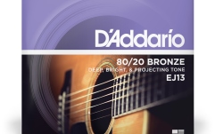 Corzi chitară acustică Daddario EJ13 80/20 Bronze Custom Light 11-52
