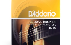 Corzi chitară acustică Daddario EJ14 80/20 Bronze Light Top/Medium Bottom/Bluegrass 12-56
