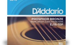 Corzi chitară acustică Daddario EJ16-10P PB Light 10 Sets