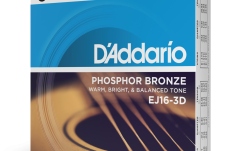 Corzi chitară acustică Daddario EJ16-3D PB Light 3 Sets