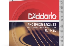 Corzi chitară acustică Daddario EJ17-3D PB Medium 13-56 3 Sets