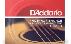 Corzi chitară acustică Daddario EJ17-3D PB Medium 13-56 3 Sets