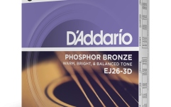 Corzi chitară acustică Daddario EJ26-3D PB Custom Light 11-52 3 Sets