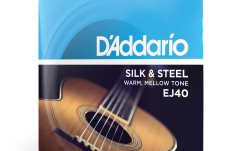 Corzi chitară acustică Daddario EJ40 Silk & Steel Folk 11-47