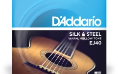 Corzi chitară acustică Daddario EJ40 Silk & Steel Folk 11-47