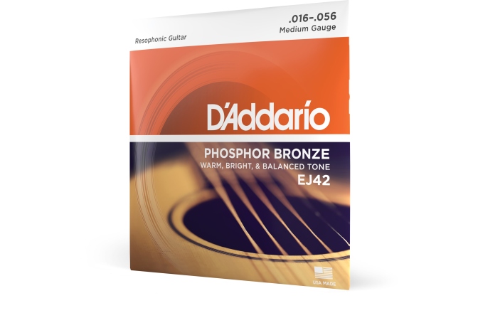 Corzi chitară acustică Daddario EJ42 Resophonic 16-56