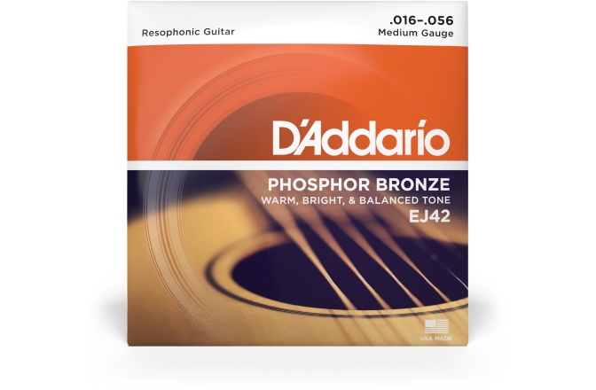Corzi chitară acustică Daddario EJ42 Resophonic 16-56
