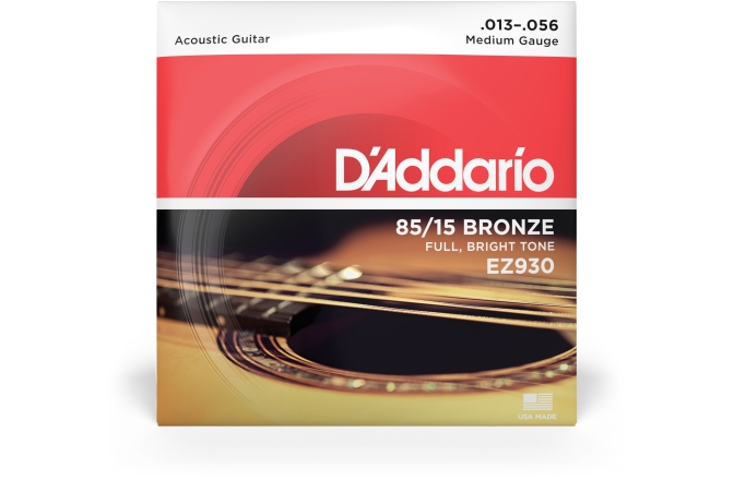 Corzi chitară acustică Daddario EZ930 85/15 Bronze Medium 13-56