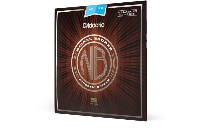 Corzi chitară acustică Daddario NB1252BT Nickel Bronze Balanced Tension Light 12-52