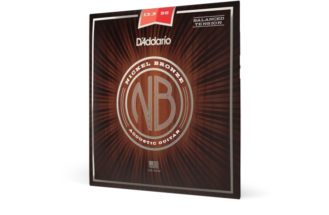 Corzi chitară acustică Daddario NB13556BT Nickel Bronze Balanced Tension Medium 13.5-56