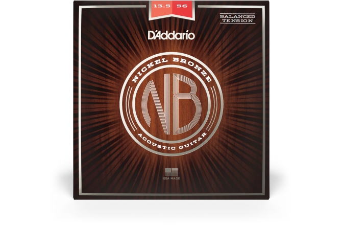 Corzi chitară acustică Daddario NB13556BT Nickel Bronze Balanced Tension Medium 13.5-56