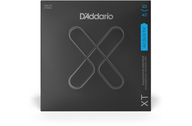 Corzi chitară acustică Daddario XT Acoustic PB 10-47 12 String
