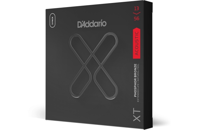 Corzi chitară acustică Daddario XTAPB1356 XT PB  Medium 13-56 3 Sets