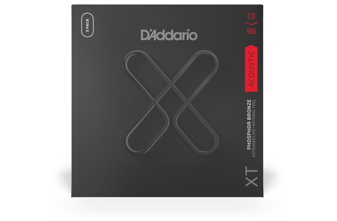 Corzi chitară acustică Daddario XTAPB1356 XT PB  Medium 13-56 3 Sets