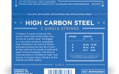 Corzi chitară acustică/electrică Daddario PL012-5 Plain Steel 012 5-pack