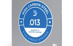 Corzi chitară acustică/electrică Daddario PL013-5 Plain Steel 013 5-pack