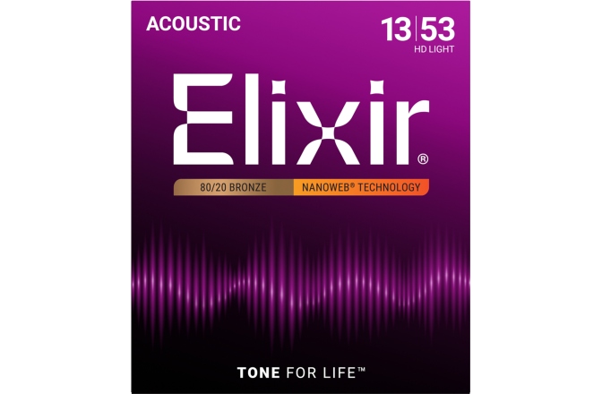 Corzi chitara acustica Elixir Nanoweb Acoustic 80/20 HD Light 11182