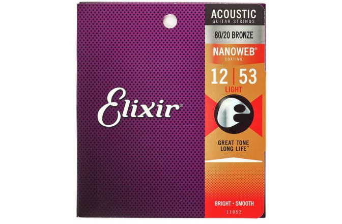 Corzi  chitară acustică Elixir Nanoweb Acoustic 80/20 Light