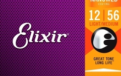 Corzi chitară acustică Elixir Nanoweb Acoustic Ph Bronze Light-Medium 12-56 16077