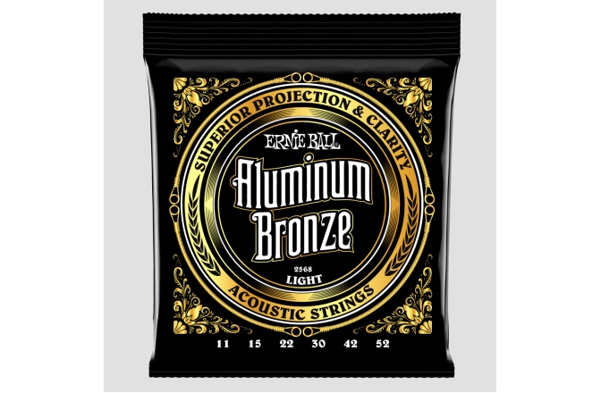 Corzi chitară acustică Ernie Ball Aluminum Bronze Light 11-52 2568
