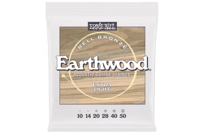 Corzi chitară acustică Ernie Ball Earthwood Bell Bronze Extra Light 10-50 2350