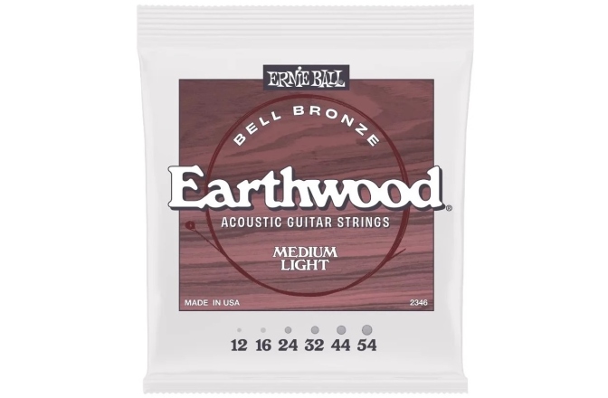 Corzi chitară acustică Ernie Ball Earthwood Bell Bronze Medium Light 12-54 2346