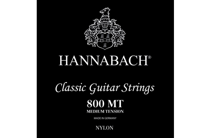 Corzi chitară acustică Hannabach Serie 800 MT Argintat Set 3 corzi