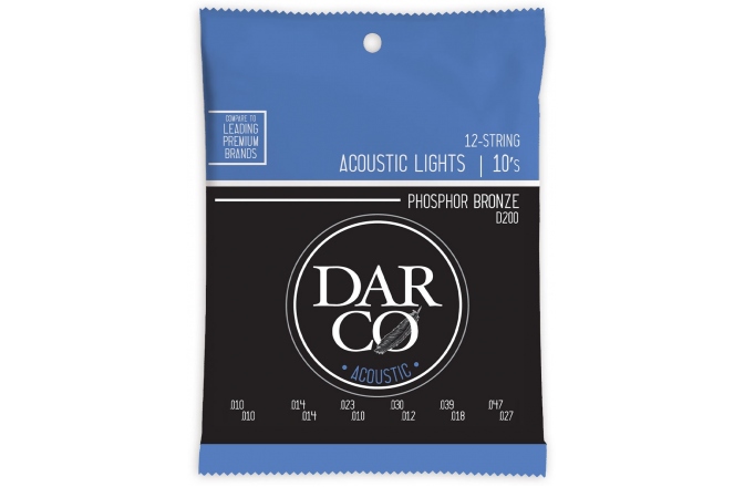 Corzi chitară acustică Martin Guitars Darco D200 Acoustic 12s Light