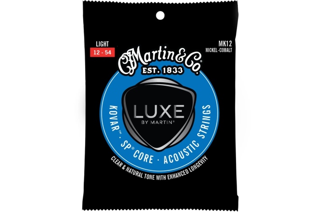 Corzi chitară acustică Martin Guitars Luxe Kovar MK12FX Acoustic Light 12-54