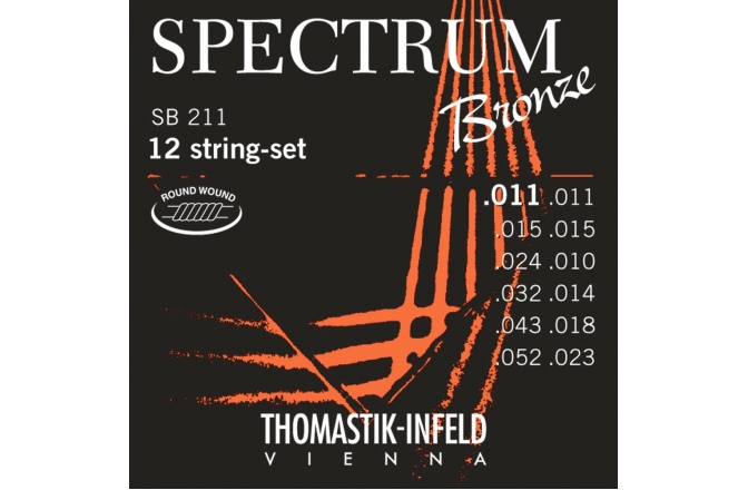 Corzi chitară acustică Thomastik Corzi chitara acustica Spectrum Bronze Series Set