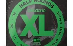 Corzi chitară bas Daddario ENR70 Half Round Super Light  40-95 Long Scale